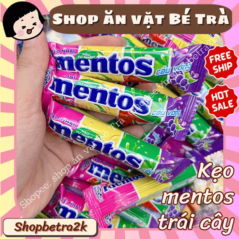 (Combo 10 gói) Kẹo Mentos Vị Trái Cây/ thỏi mini 5viên