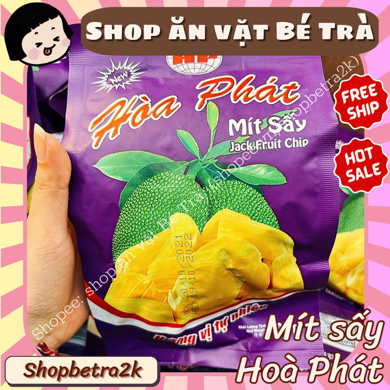 [Mua nhiều có giảm giá] Mít Sấy Hoà Phát, mít sấy giòn thơm ngon ~gói 100gr