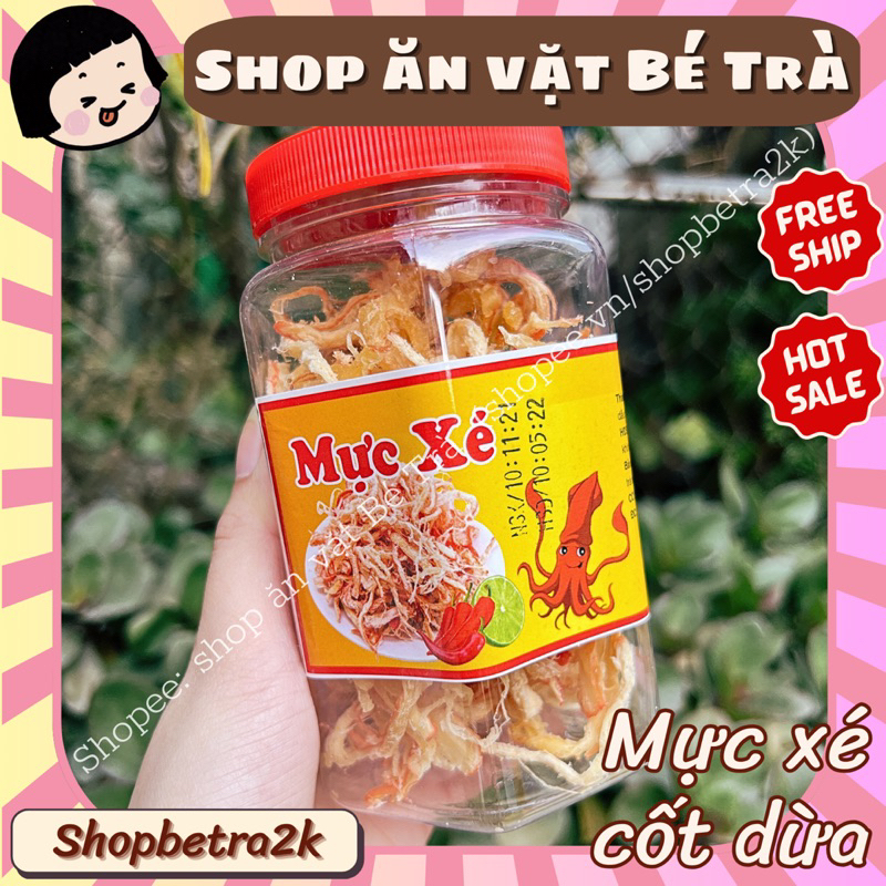 Mực Xé Hấp Cốt Dừa (hộp~100gr)