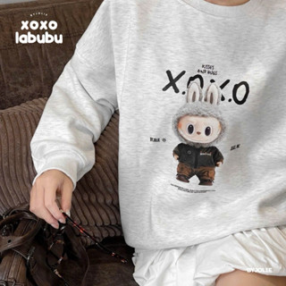 Áo sweater nỉ bông cổ tròn unisex XOXO Làbúbu By Jolie Byjolievn