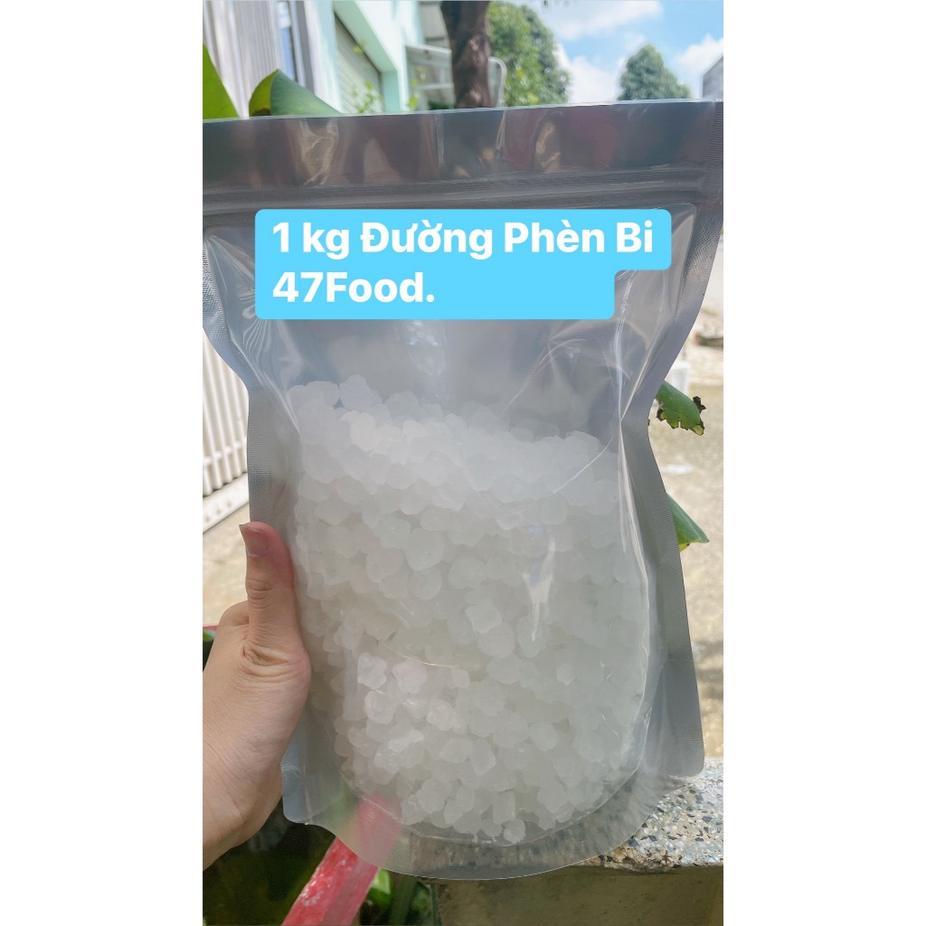 [ 1Kg] 1 Kg Đường Phèn Bi Nguyên Liệu Nấu Chè 47Food