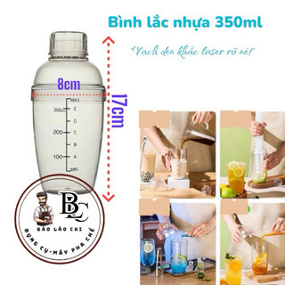 bình lắc( shaker nhựa) vạch đen 350ml.530ml.700ml.1000ml
