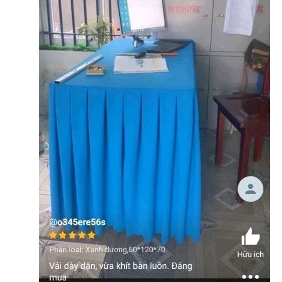 Khăn trải bàn giáo viên, hội họp