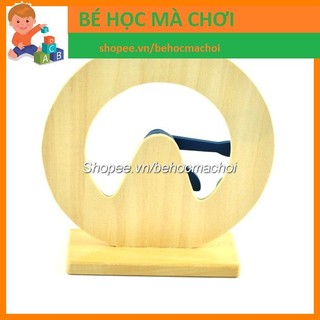 Đồng hồ gỗ học giờ