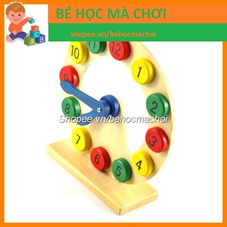 Đồng hồ gỗ học giờ