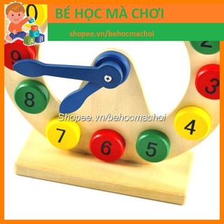 Đồng hồ gỗ học giờ