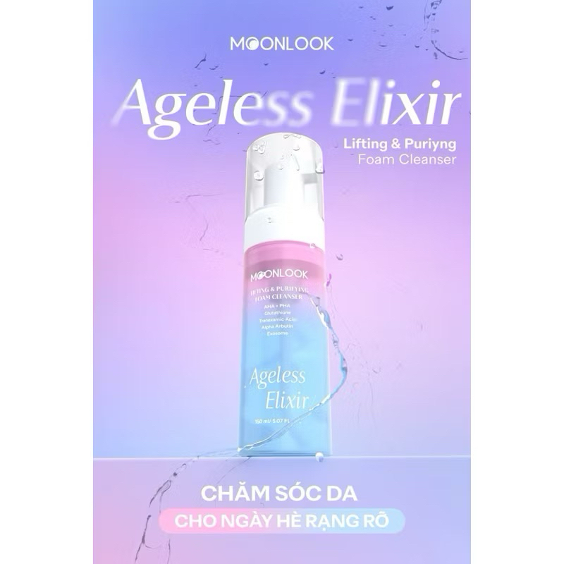 Sữa rửa mặt tạo bọt moon look mẫu mới