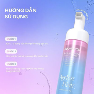 Sữa rửa mặt tạo bọt moon look mẫu mới