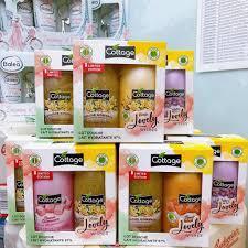 [Set 2 CHAI] sữa tắm Cottage 250ml và tẩy da chết Cottage Pháp 270ml | LinhBi Shop