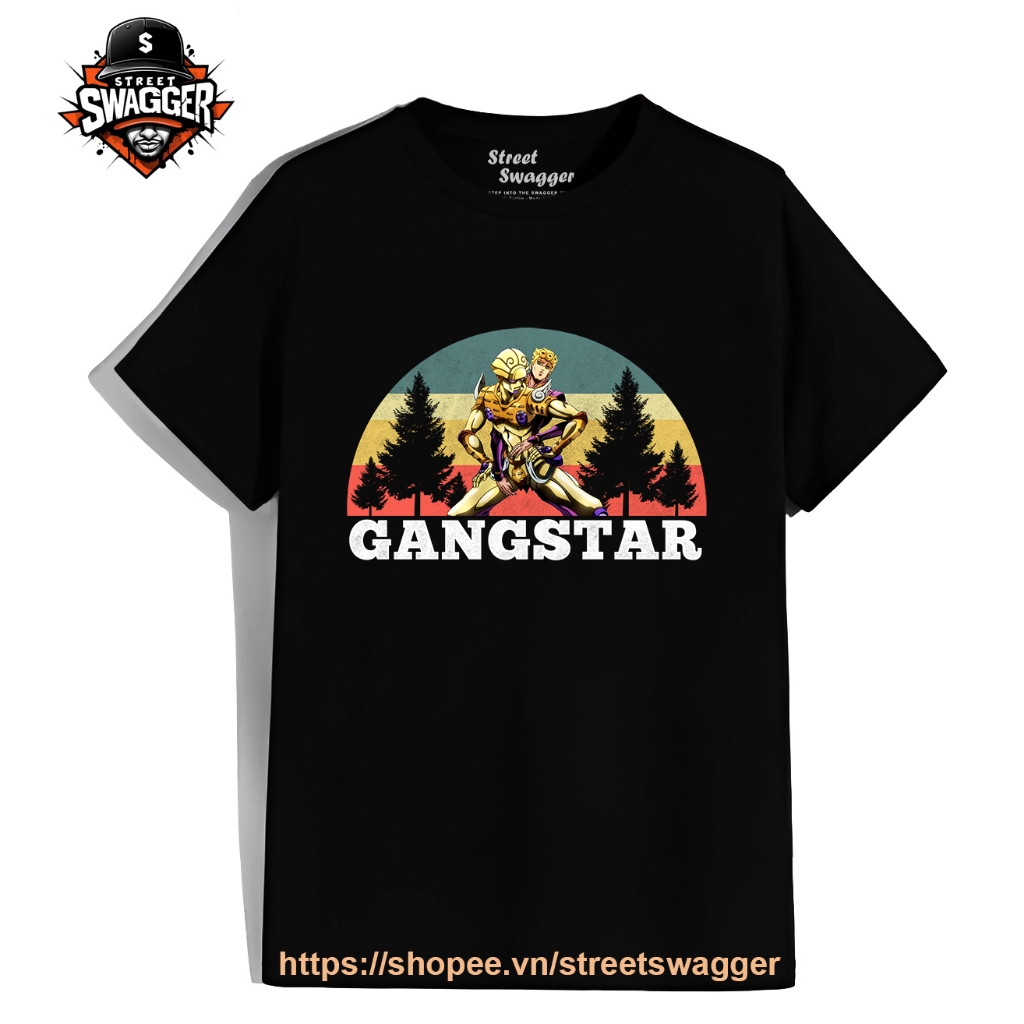 Áo Thun Xuất Mỹ Unisex Gangstar Vintage Products from JoJo's Bizarre Adventure Shirt