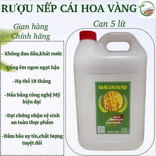 R.ƯƠU NẾP CÁI HOA VÀNG(loại 5 lít)-R.ƯƠU CỔ TRUYỀN VIAGRI HẠ THỔ 18 THÁNG DÙNG ĐỂ UỐNG,NGÂM ĐẢM BẢO CHẤT LƯỢNG