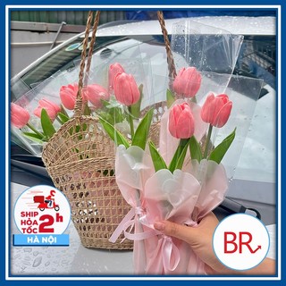 [QUÀ TẶNG 20/10 ] Bó 1 bông hoa tulip cao su non trang trí - Hoa handmade làm sẵn, quà sinh nhật, người yêu 02558