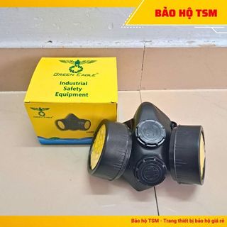 Mặt nạ phòng độc 2 phin lọc Green Eagle BB306 lọc bụi, phun sơn, phun thuốc khử mùi