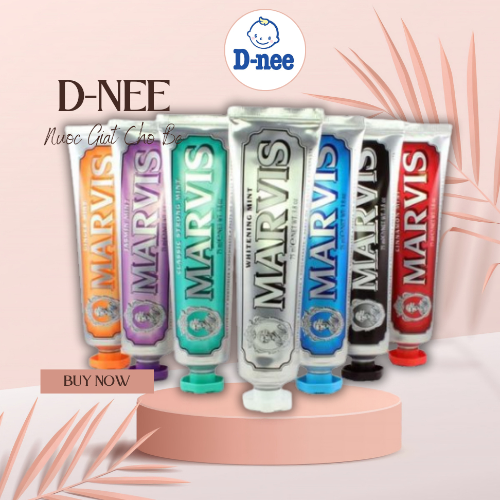 [TẶNG BÀN CHẢI NHẬT] Kem Đánh Răng MARVIS Whitening Mint 85ML - The Hally Shop
