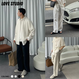 Quần suông ống rộng nam nữ chất liệu linen đũi thời trang cao cấp thoáng mát thoải mái dáng hàn quốc mùa hè [Q01]