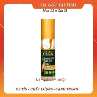 [Combo] 12 Chai Dầu Gió Nhân Sâm Green Herb Oil Thái Lan 8ml chính hãng