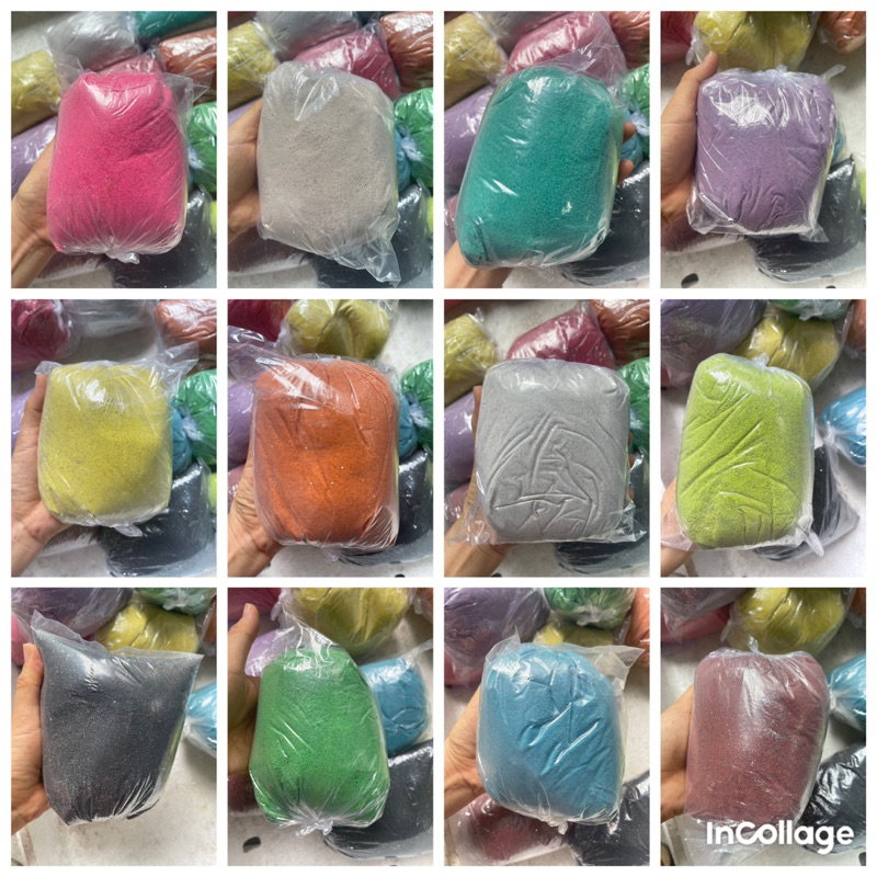 Cát màu tô tranh cát, cát màu trang trí tiểu cảnh