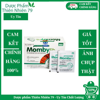 MOMBY FIB XANH CỐM VI SINH CHO MẸ & BÉ  ĐÁNH BAY TÁO BÓN ( HỘP 12 GÓI)