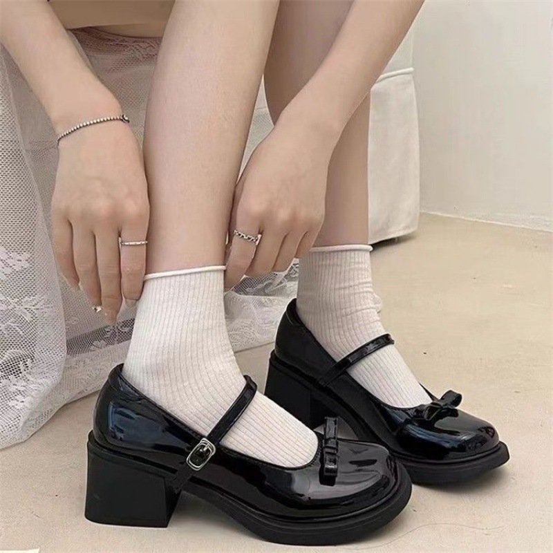 [LÙI 1 SIZE] Giày Đế Đốc Nữ Cao 5P Đính nơ chất da mềm êm chân thời trang phong cách Hàn Quốc | BigBuy360 - bigbuy360.vn