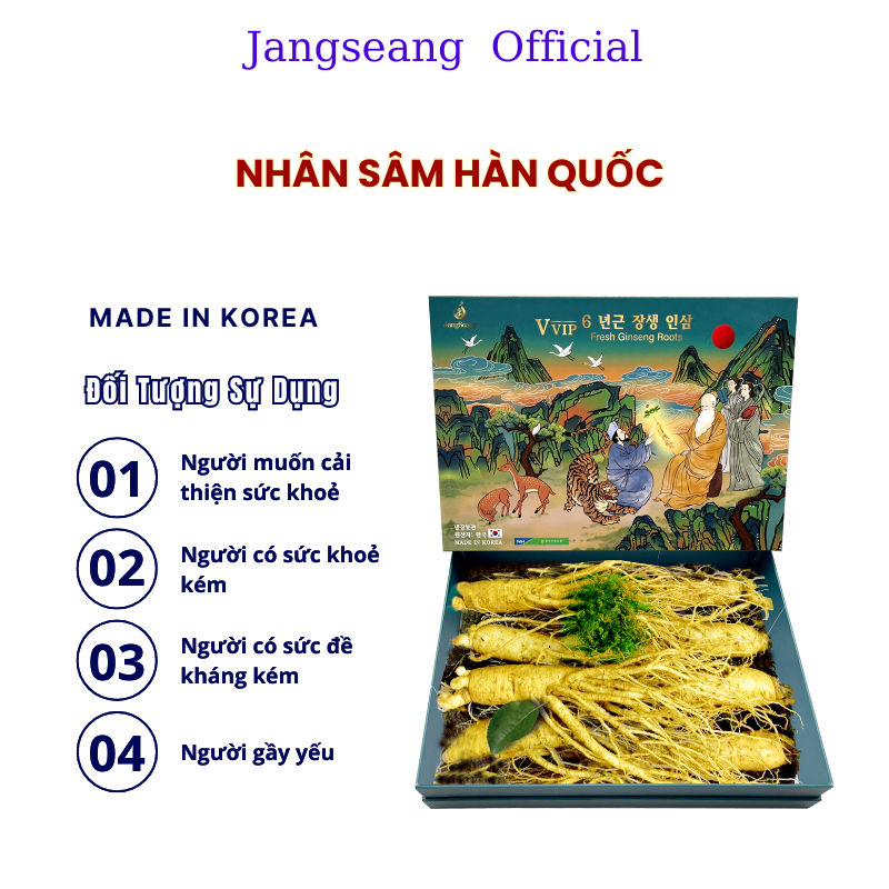 Nhân sâm tươi JANGSEANG Hàn Quốc 6 năm tuổi