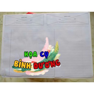 [BÌNH DƯƠNG] Giấy thi A3 phách ngang (nhận in theo yêu cầu)