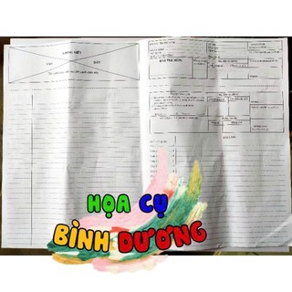 [BÌNH DƯƠNG] Giấy thi A3 phách ngang (nhận in theo yêu cầu)