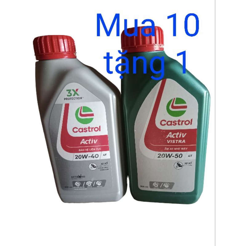Dầu nhớt Castrol activ vistra số 0,8lit..........