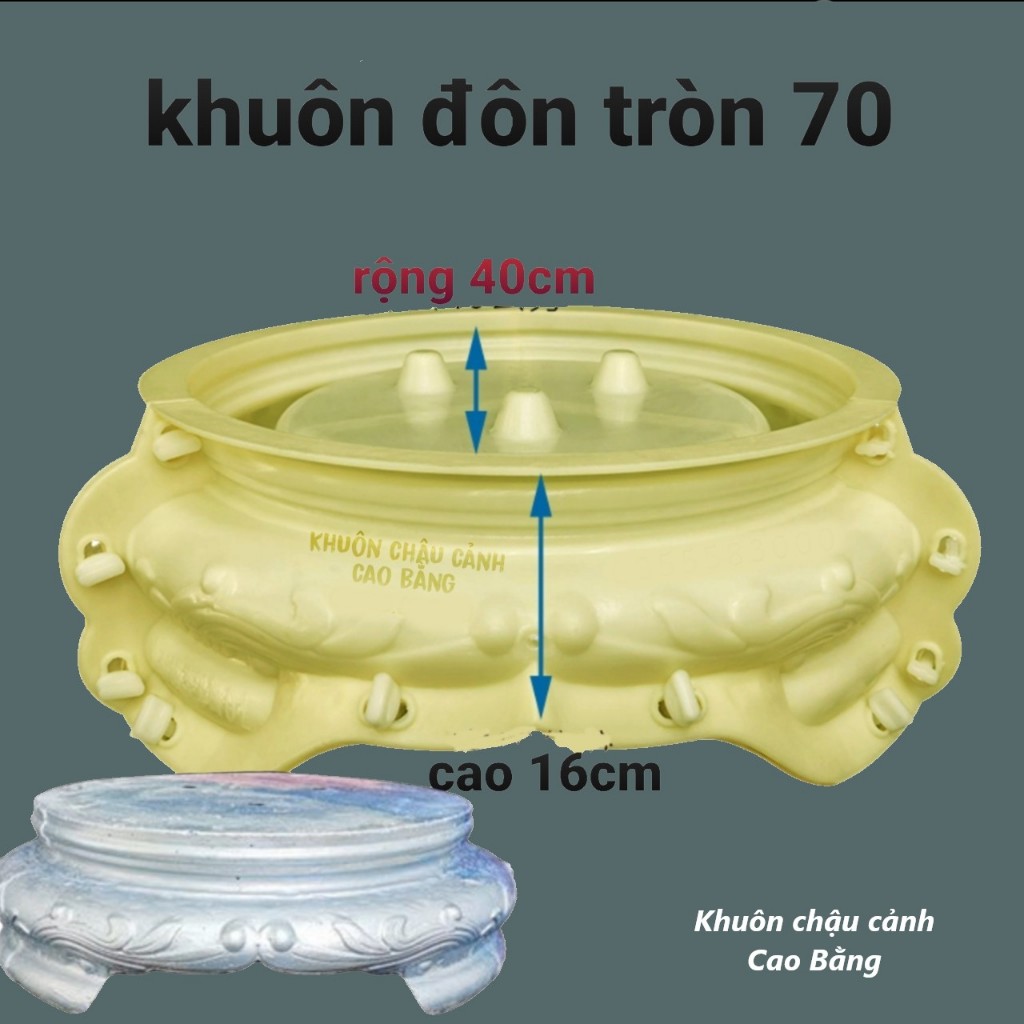 Khuôn đúc Đôn tròn 70 (chân đôn tròn 70)