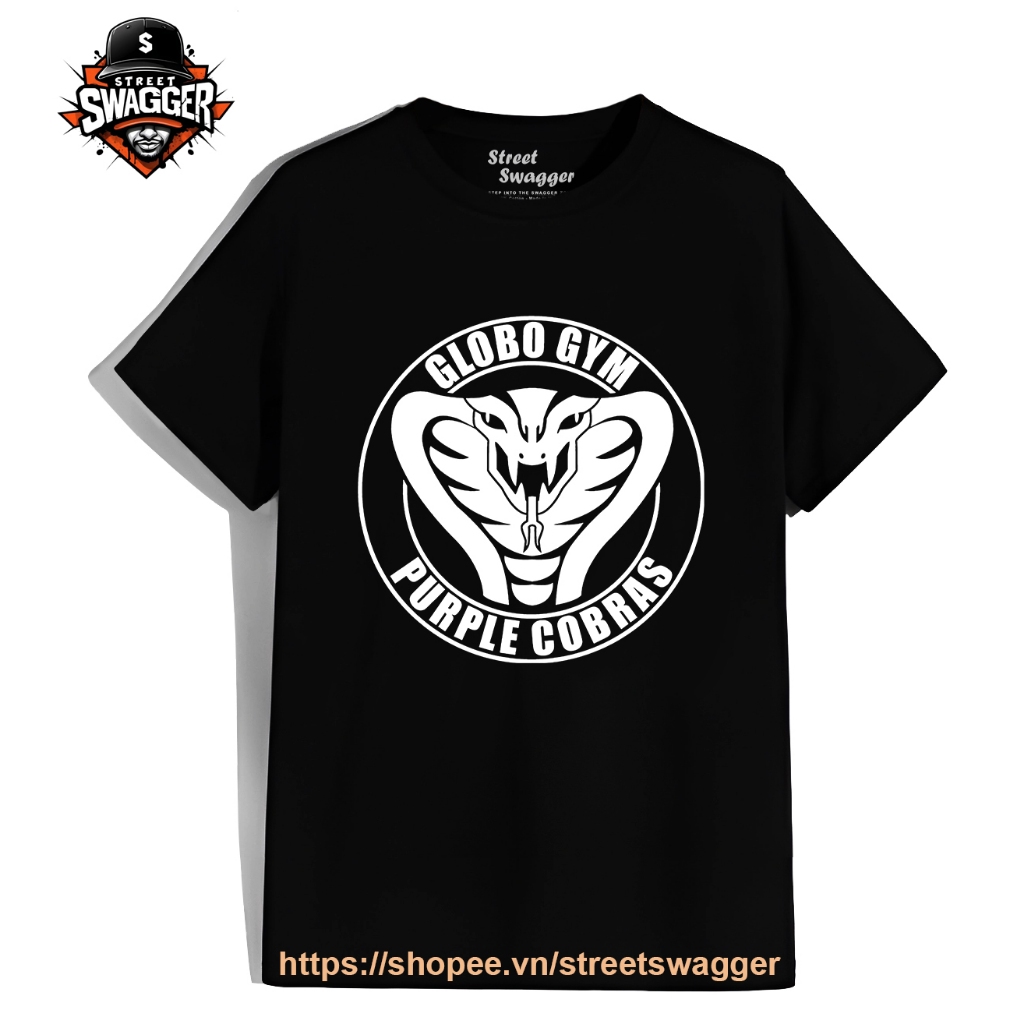 Áo Thun Xuất Mỹ Unisex Globo Gym Purple Cobras Dodgeball T Shirt