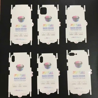  17 pro max Miếng Dán Lưng PPF Full Viền Trong Suốt iPhone 16 15 14 13  12 Pro Max 11 Xs Max X Xr 7 8 Plus 