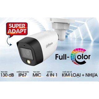 Camera thân ngoài trời 2MP 1080P Dahua DH-HAC-HFW1239CP-IL-A tích hợp mic, chống ngược sáng thực WDR 130dB