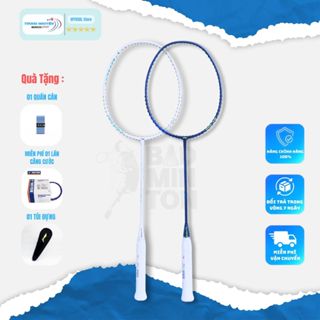 Vợt Cầu Lông Lining Axforce 10 Chính Hãng Màu Trắng/Xanh Tặng Cước Căng Sẵn 11kg+1 Quấn Cán+1 Túi