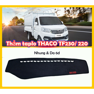 Thảm taplo xe tải THACO FRONTIER TF230 990kg nhung 3 lớp và da cacbon 6d
