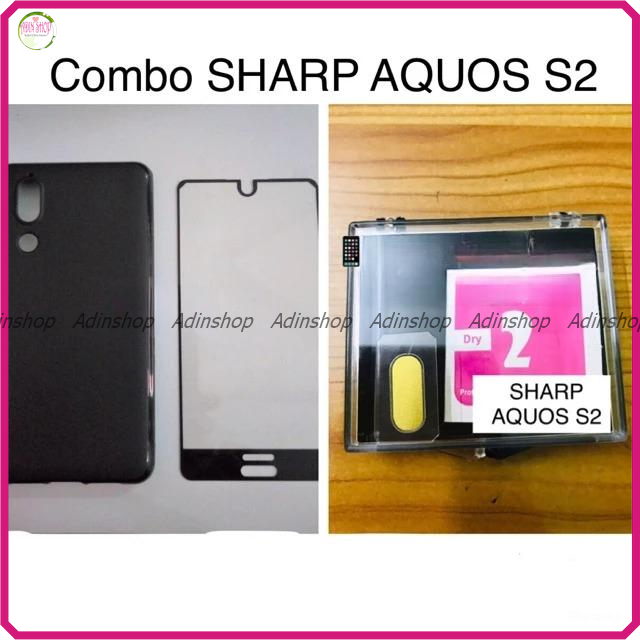 Combo Ốp Lưng + Kính Cường Lực dành cho Sharp Aquos S2