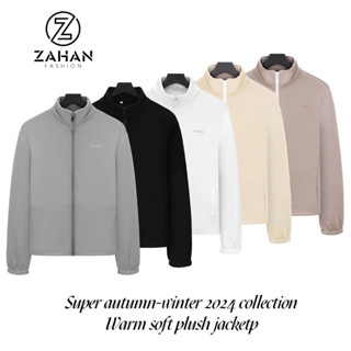  áo khoác nỉ zahan lông nhung mềm mịn mặc siêu ấm 