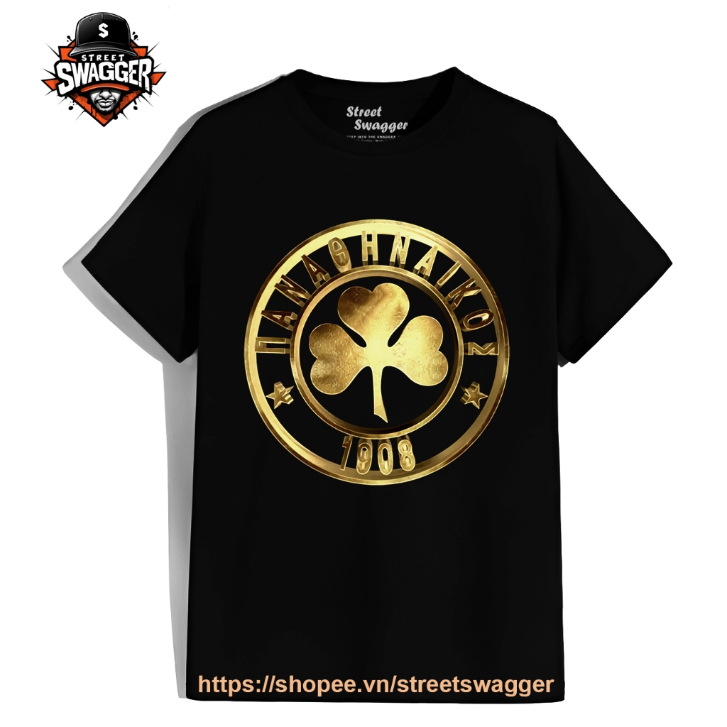 Áo Thun Xuất Mỹ Unisex Golden Athens Football Panathinaikos Ultras Hooligans Greece Take a Look at T