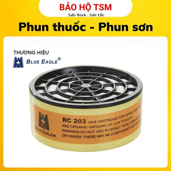 Hộp 6 Phin lọc Blue Eagle RC203 - lọc bụi lọc hóa chất dùng cho mặt nạ phòng độc Np306 NP305