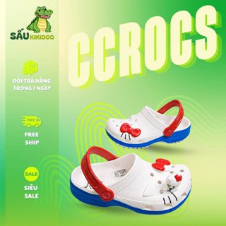 Dép crocs Hello Kitty cho bé mẫu mới 2024 đế mềm, êm chân - Hàng chính hãng  - kikidoo
