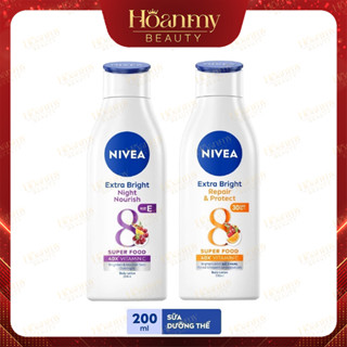 Sữa Dưỡng Thể NIVEA Sáng Da Ban Đêm | Ban Ngày 200ml