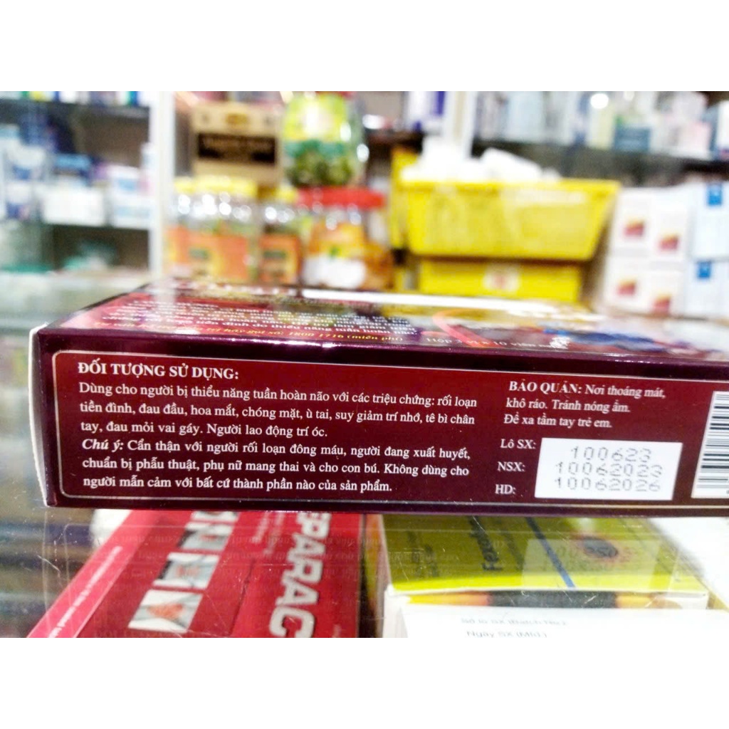 Viên uống hoạt huyết Natto G&P - Giúp giảm đau đầu , hoa mắt , chóng mặt , hết rối loạn tiền đình - hộp 30 viên