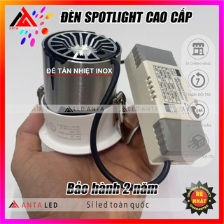 Đèn âm Trần spotlight cao cấp 12W chống chói xoay chỉnh được góc chiếu
