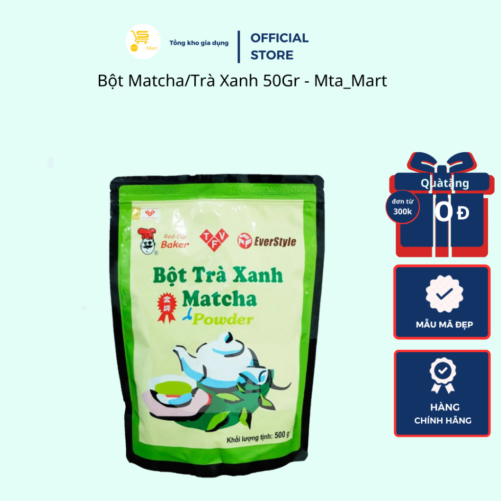 Bột Matcha/Trà Xanh 50Gr - Mta_Mart