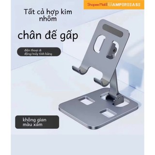 Giá Đỡ Điện Thoại Di Động Gấp gọn AMPEREEASE Kệ Máy Tính bảng, ipad để bàn Hợp Kim, Màu Ngẫu Nhiên
