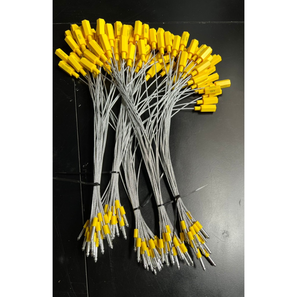 Combo 20 cái Seal cáp bấm/chì niêm phong/seal lục giácdài 30cm-38cm, dùng niêm phong xe tải, xe cont