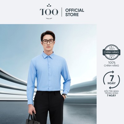 Áo Sơ Mi Không Nhăn Công Sở Dài Tay Nam TQQ Vải Mềm Mịn Chắc Tay Đi Làm Đi Chơi RK677CSB