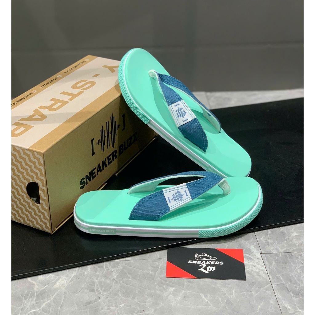 2M Sneaker - Dép Sneaker Buzz Xanh Quai Xanh Vải