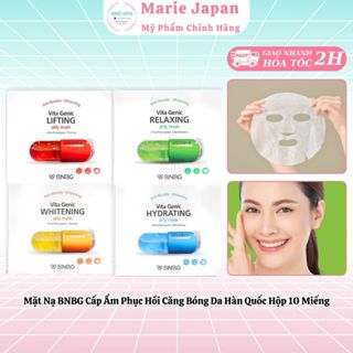 [HỘP 10 MIẾNG] Mặt Nạ BNBG Vita Genic Jelly Mask Cấp Ẩm Phục Hồi Căng Bóng Da Hàn Quốc