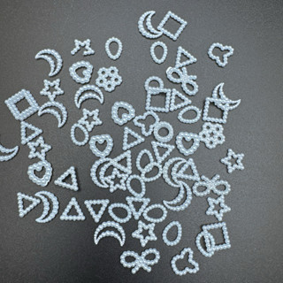 50G -100G Hạt Dán đủ Kiểu Ngọc Trai Nhựa [Đủ Mẫu] Trang Trí Phụ Kiện DIY