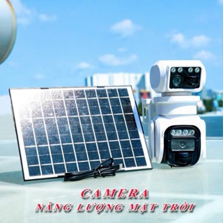  Camera Năng Lượng Mặt Trời icam365 - 10mpx - 2 Mắt Kép Cùng Xoay - DÙNG SIM 4G - KHÔNG CẦN CẮM ĐIỆN - Bảo hành 1 năm 