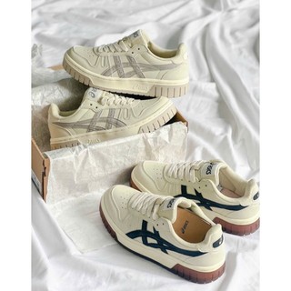 [ Tặng 1 tất Cotton ] Giày asic.s đế nâu, đế xám HOT Trend ( Độn đế nam nữ )